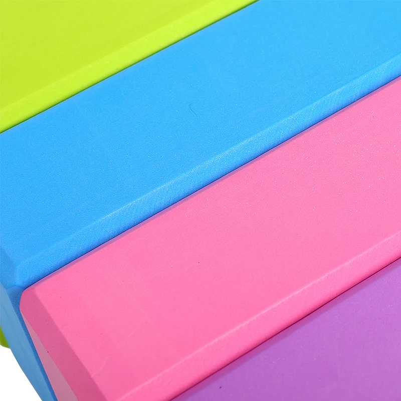 4 colors Pilates EVA Yoga Brick Block Sports Gym Foam Workout Stretching Body Sculpting Health Training for Women