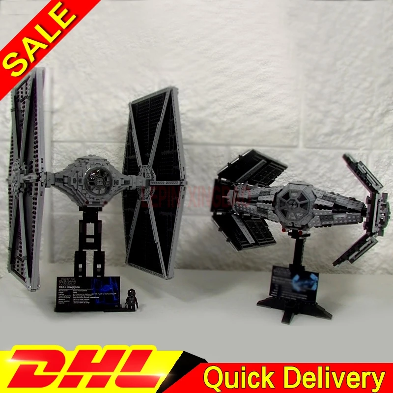 LP 05036 Звездные войны TIE Fighter LP 05055 Rogue One USC здание истребителя блоки конструктор LePin игрушки подарок legaoings 75095 10175