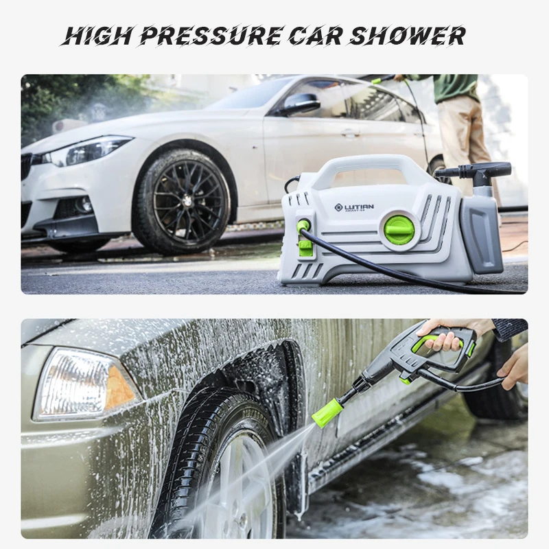 220V High Pressure Car Wash Machine Household Electric Car Washer Water Pump Foam Generator Tornado for Parkside Car Shower Set best car washing machine