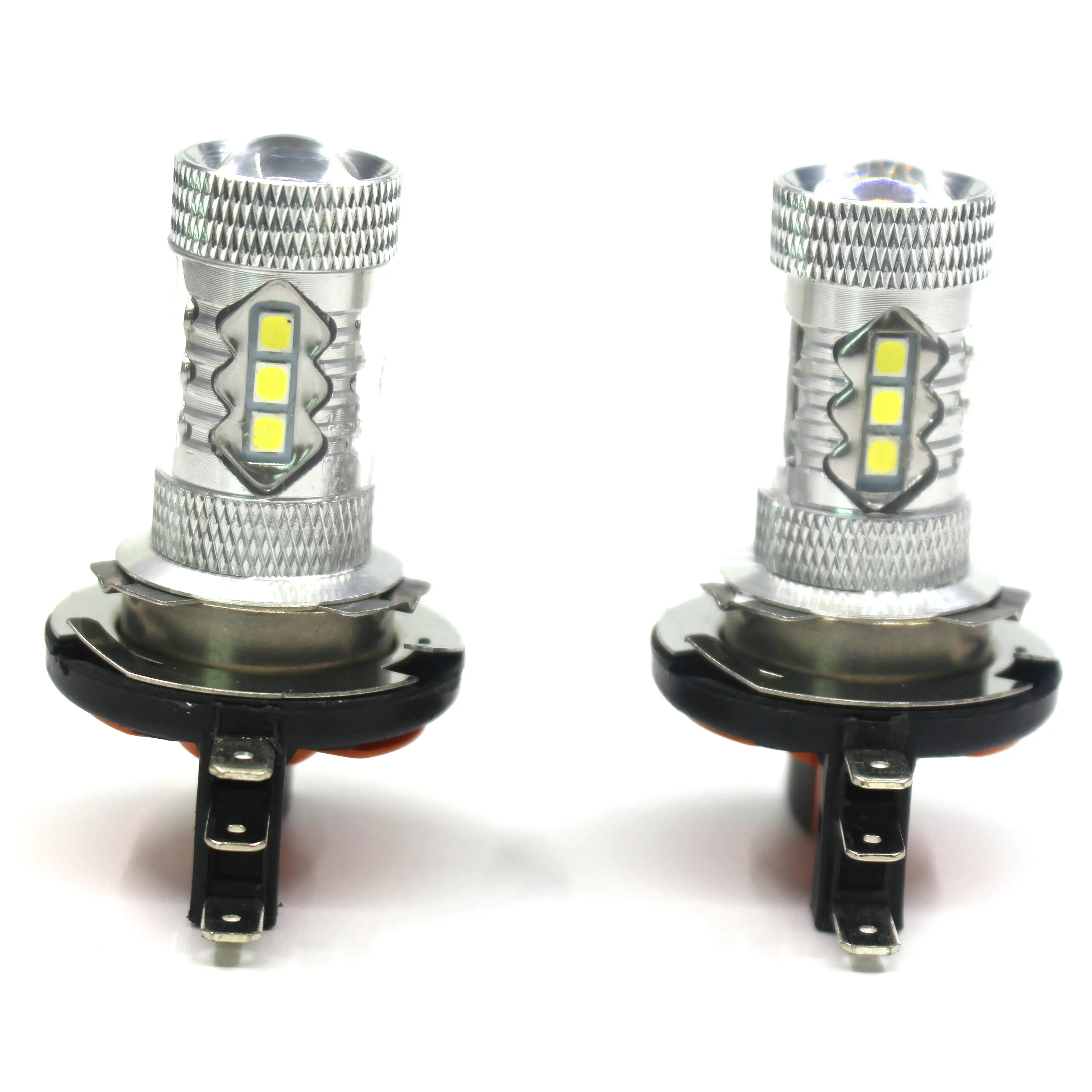 2 шт. фары H15 80 Вт 16smd Автомобильный светодиодный Противотуманные фары лампы 12V 6500K DRL светодиодная лампа