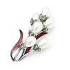 Wuli&baby Pearl Enamel Flower Brooches Women Bouquet Weddings Banquet Brooch Pins Gifts ► Photo 3/3