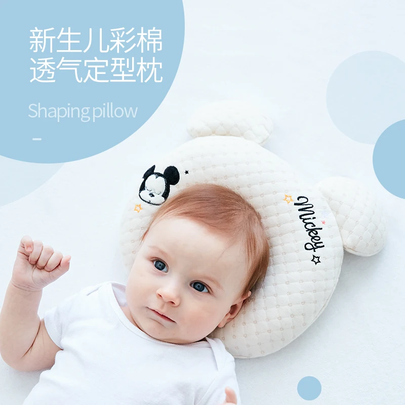 Disney travesseiro para bebês recém nascidos, travesseiro em formato de