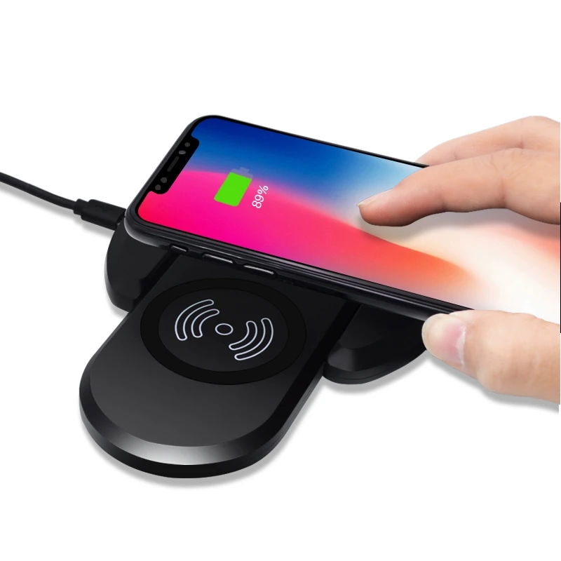 DCAE 10 Вт Qi Беспроводное зарядное устройство для iPhone XS Max XR X 8 USB быстрая зарядка 3 0