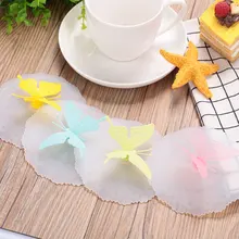 Вдыхаемая бабочка силиконовая кофейная кружка керамическая чашка Крышка герметичная печать крышка чашки