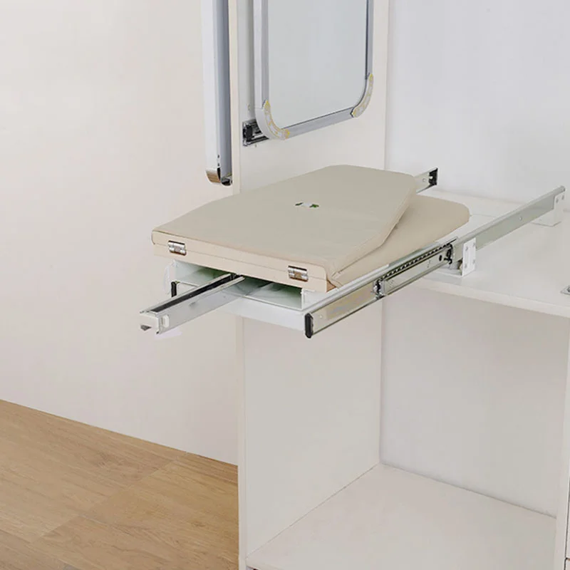180&deg; Rotating Foldable Ironing Board Closet Hiding Push Pull Damping 180 Wardrobe Built-in
