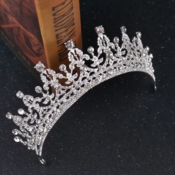 

Luxury Rhinestone Bridal Crown Wedding Tiara Bridal Headpieces Crystal Wedding Diadem Queen Crown Head Wedding Hair Accessories