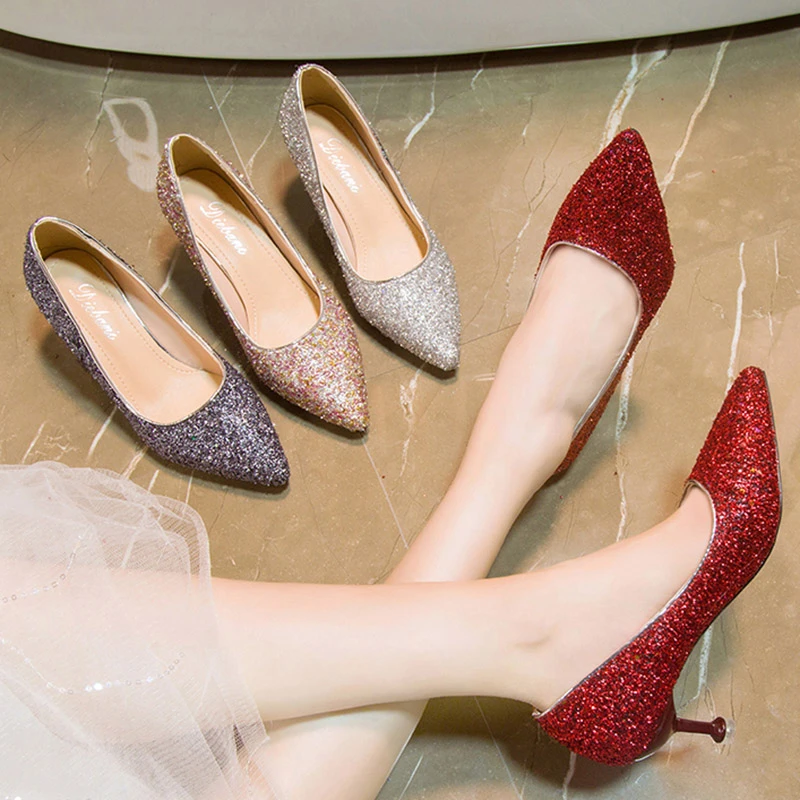 silver dress flats for wedding