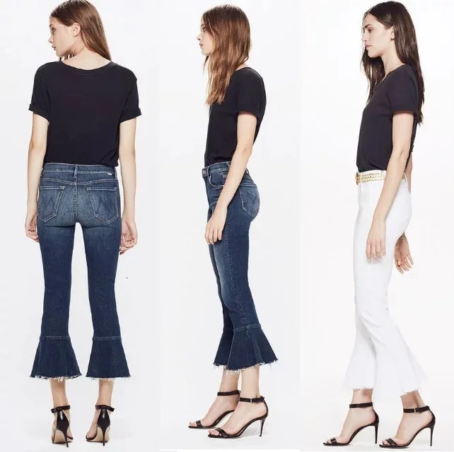 Beigerfayl джинсы-скинни с высокой талией Modis женские облегающие Зимние Модные Винтажные Женские джинсы-клеш SB-8382