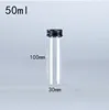 10pcs 15-110ml Small Glass Bottle With Cap Kitchen Glass Canister Snack Sugar Storage Container Jar Bottle Kitchen Accessories 5