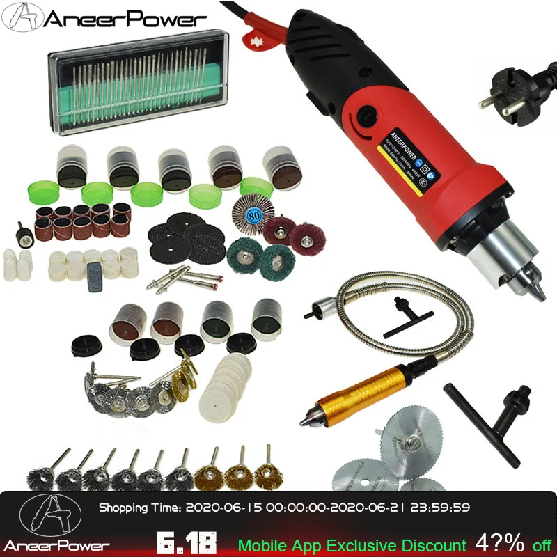 Профессиональный 480 Вт Dremel Мини Diy дрель гравер машина ручка шлифовальный станок