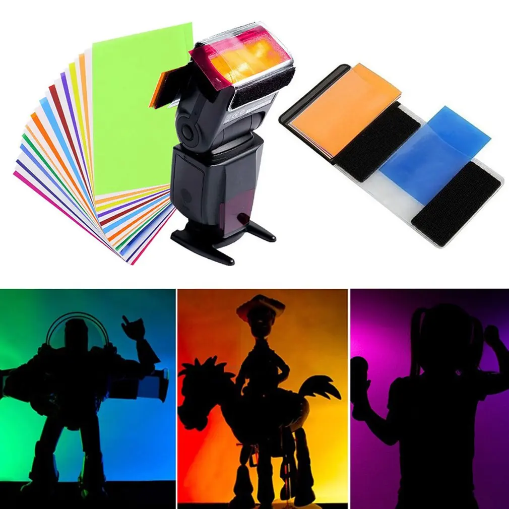 

12 pieces color card for Strobist Flash Gel Filter Color Balance diffuser Lighting For Canon/For Nikon For SONY