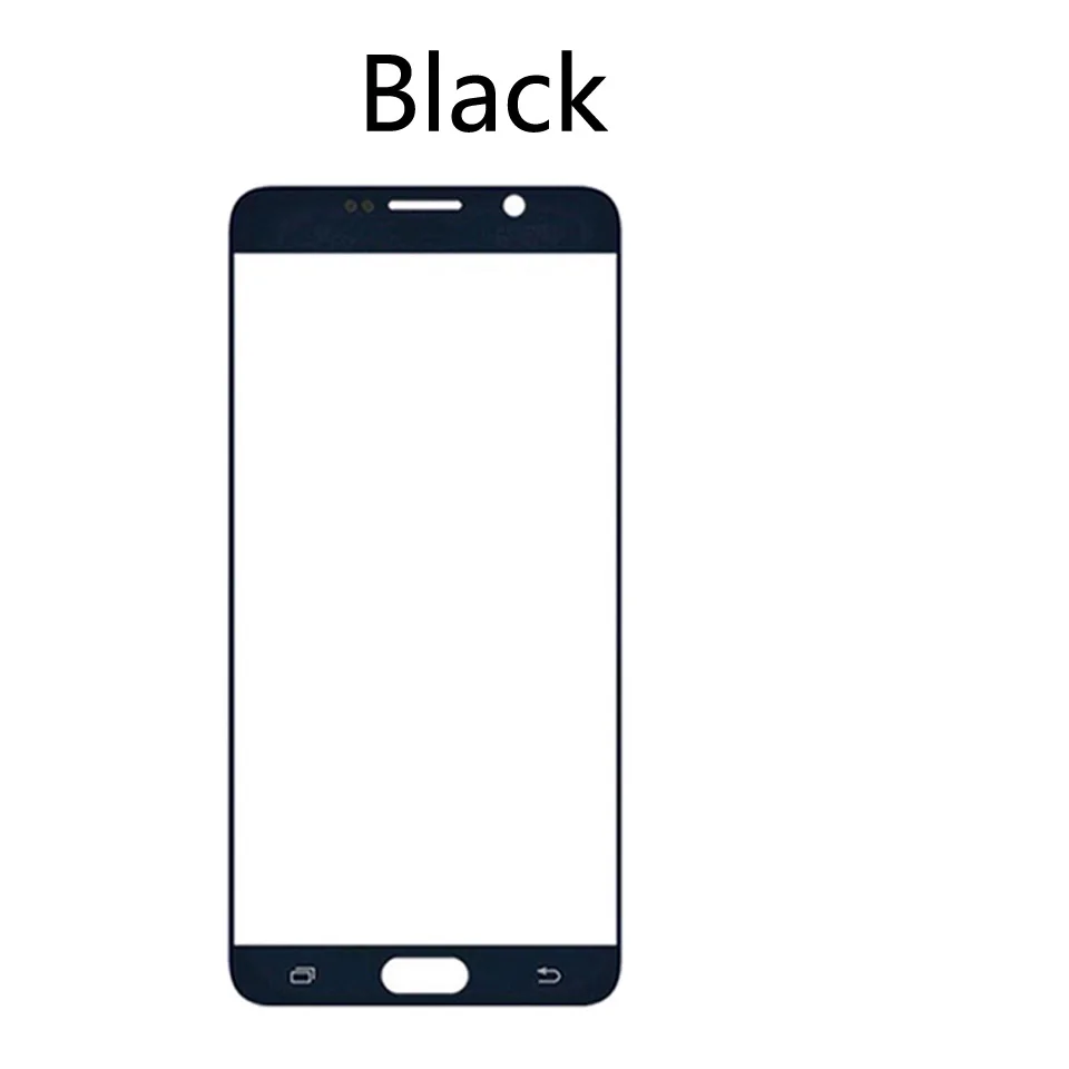 Note5 сенсорный экран для Samsung Galaxy Note 5 N920 N920I N920G N920DS N920A N920T ЖК-дисплей передних боковых Стекло Сенсорный экран объектив 5,7" - Цвет: Black-No tool