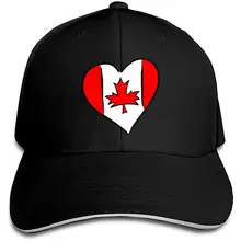 Мужская и Женская Бейсболка с надписью «Happy Канада Day Heart Truckers»