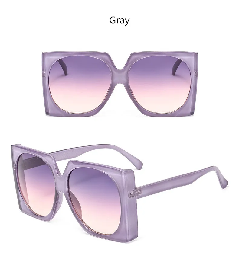 Классические винтажные большие пластиковые солнцезащитные очки в коробке, модные дизайнерские женские квадратные солнцезащитные очки, мужские солнцезащитные очки для вождения на открытом воздухе