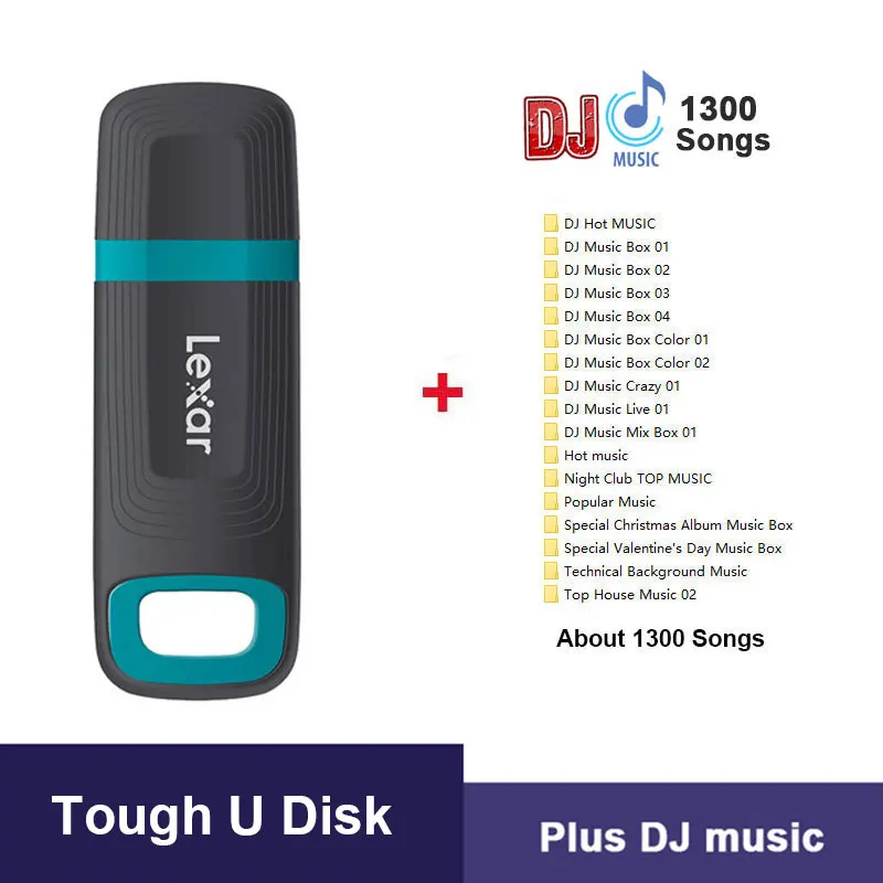 Lexar Jumpdrive USB флэш-память 32GB 64gb 128GB USB3.1 до 150 МБ/с. скачок привод Водонепроницаемый 3ATM исключительная износостойкость u-диски - Цвет: Tough Plus DJ MUSIC