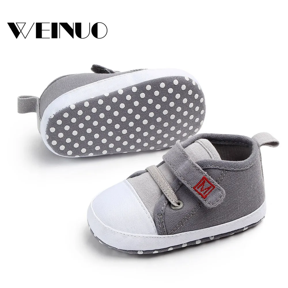Baby Shoes 2019Top New Newborn Baby Cute Boys Girls Canvas Letter First Walkers Soft Sole Shoes For Children Baby Schoenen