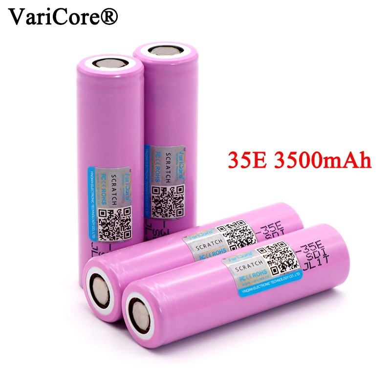 6-40 шт. VariCore 35E оригинальный 18650 мощный литиевый аккумулятор 3500 мАч 3 7 в 25A Высокая