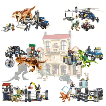 

Jurassic World Dinosaur Set 10928 10927 10926 Compatible With Lepining Model Building Kits Blocks Bricks Toy Gift