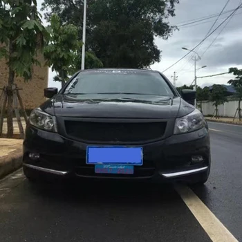 

Use For Honda Accord Racing Grills 2013 Year Sedan Carbon Fibre Refitt Front Center Racing Grille Cover Accessorie Body Kit
