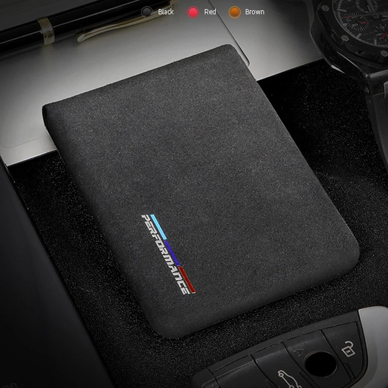 

Alcantara Bank Credit ID Card Holder Men Card Package Holder For BMW E46 E90 E60 5/6/7 Series F10 F20 F30 GT F07 X3 f25 X