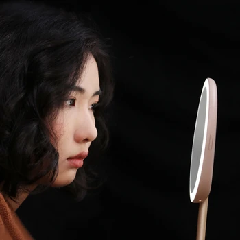 

Makeup Vanity Mirror Rechargeable with Lights Smart Press Sensor Dimmable 1X/10X Magnifying Cosmetic Beauty High Definition Circ