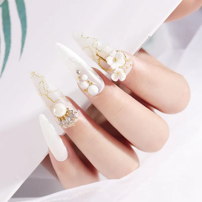 Nail Art Embossed 3D Nail Sticker Nail Glitter Adhesive Hollow Transfer Foils Stripe Line Mesh Decorations BV789
