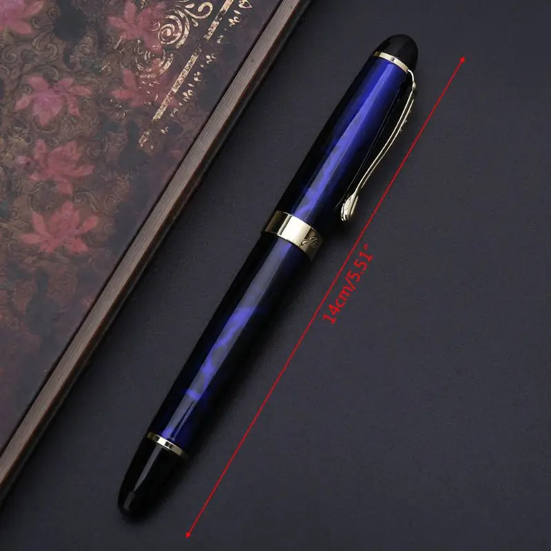Jinhao X450 роскошная мужская перьевая ручка бизнес-Студенческая 0,5 мм дополнительный тонкий наконечник каллиграфия канцелярские принадлежности пишущий инструмент L41E