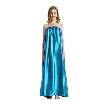 

Portable Loose Drawstring Closure Cover Sweating Tool Sauna Home Soft Women Steam Gown Gift Vaginal Detox Sleeveless Bath Robe