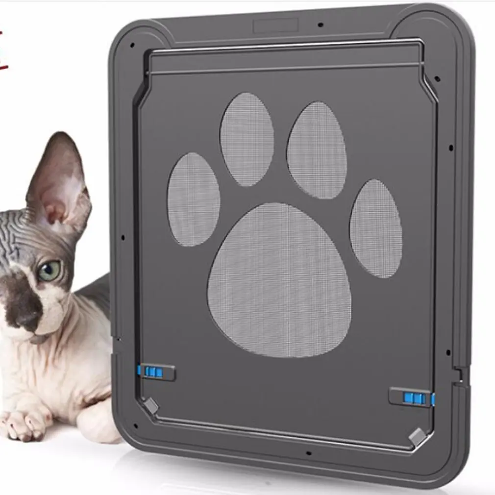 Pet экран дверь игрушка для собак лапа печать анти-кусание маленькая собака кошка экран дверь кошка дверь для собаки профессиональный