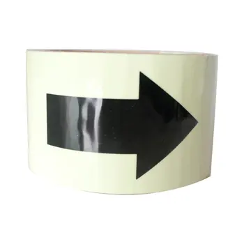 

5CM*1M Luminous Tape with Arrows Self-adhesive Fluorescent Glow in The Dark Safety Warning Tape Waterproof Strip Sticker ACEHE