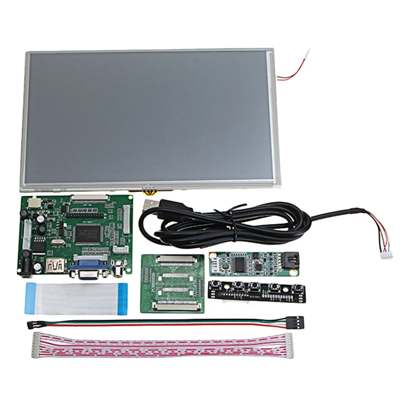 

9 Inch Digital Lcd Press Screen 1024X600 Tft Monitor+Hdmi/Vga Driver Board Ttl Controller for Raspberry Pi 3