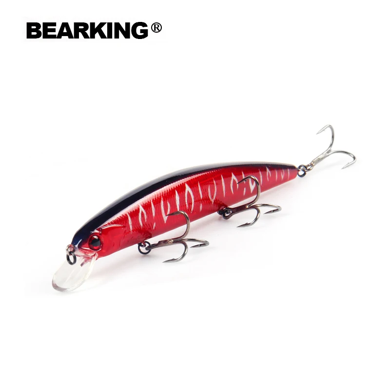 BEARKING 13cm 21g Hot Model Fishing Lures Hard Bait 10color for Choose Minnow quality Professional Depth1.8m | Спорт и развлечения