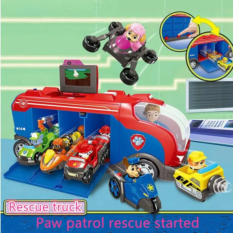Игрушка «Щенячий патруль» спасательный автомобиль Patulla Canina pup Спасательная команда машина башня «Сторожевая Башня» спасательный самолет детский подарок на день рождения и Рождество