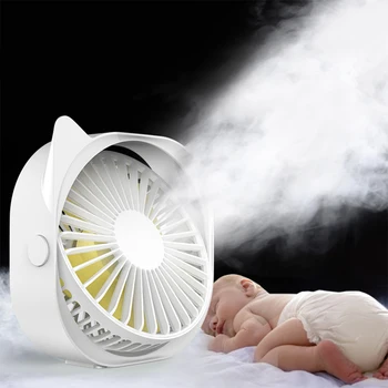 

Desktop Mini Fan Portable Electric Fan USB Rechargeable Mini Air Cooler Fan 3 Gears Adjustabele Silent For Home Office