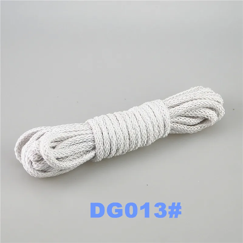 dg013 FASMILEY шнур для изделий ручной работы плоские ювелирные изделия фурнитура плетеная веревка многоцветная 16 витая нить DIY аксессуары струнные Supplys 5 м DS216 - Цвет: dg013