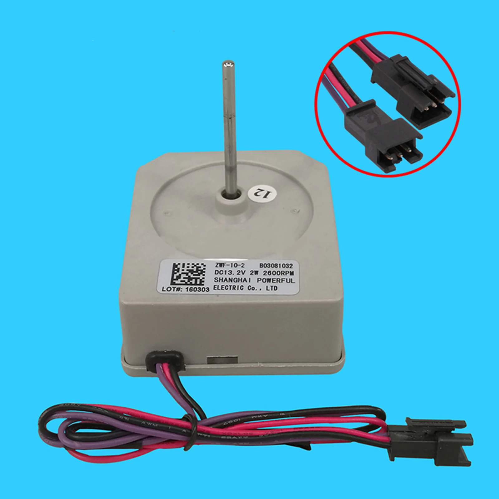 Новый вентилятор двигателя постоянного тока ZWF-10-2 B03081032 DC13.2V 2W для MeiLing & Rongsheng двухдверный холодильник вентилятор двигателя