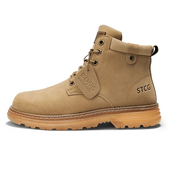 

Autumn and winter men's high-top shoes Martin boots work boots motorcycle boots retro men's shoes fashion shoes