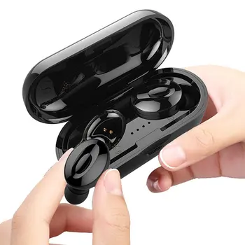 

Bluetooth 5.0 Earphone Stereo Wireless Earbus HIFI Sound Sport Earphones Handsfree Gaming Headset with Mic for Phone