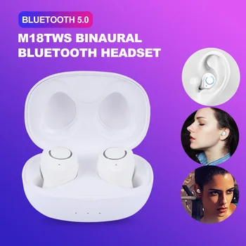 

M18 Wireless Bluetooth 5.0 Earphone Noise Canceling Headphones Wireless Gaming Headset Sports Earbuds For iPhone XiaoMI With Mic