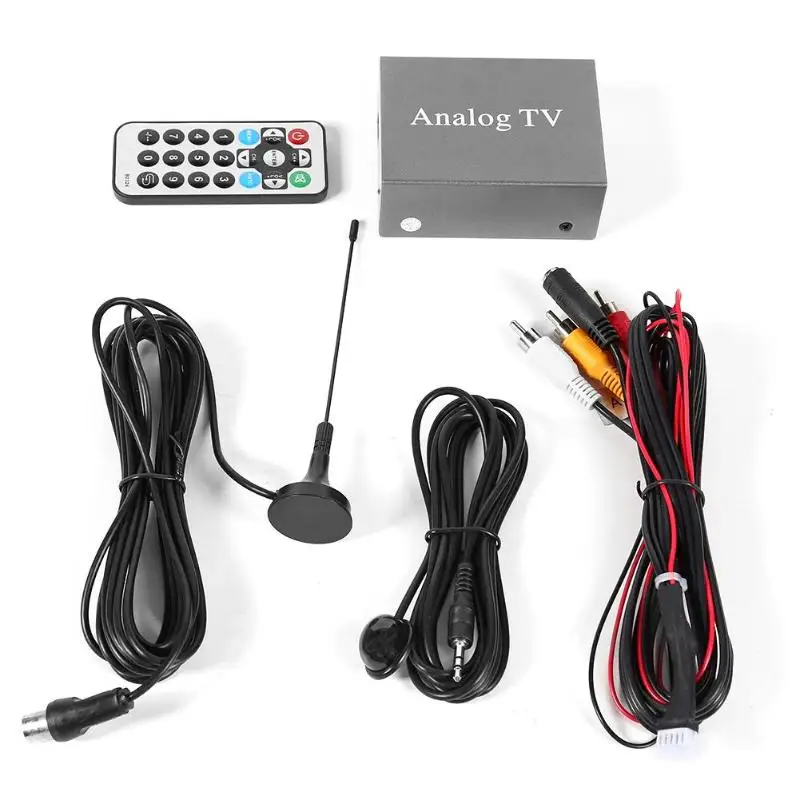 Универсальный мини DVB Автомобильный DVD мобильный аналоговый приемник для телевизора тюнер Автомобильный монитор PAL NTSC тюнер с антенной