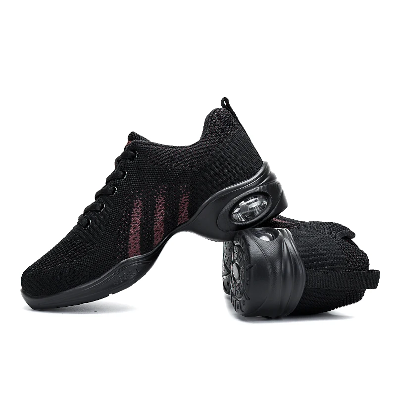 Zapatos De Baile Latino Mujer танцевальная обувь для женщин Джаз дыхание Спортивный Бюстгалтер с сеткой вентиляции практичные кроссовки для женщин современный танец
