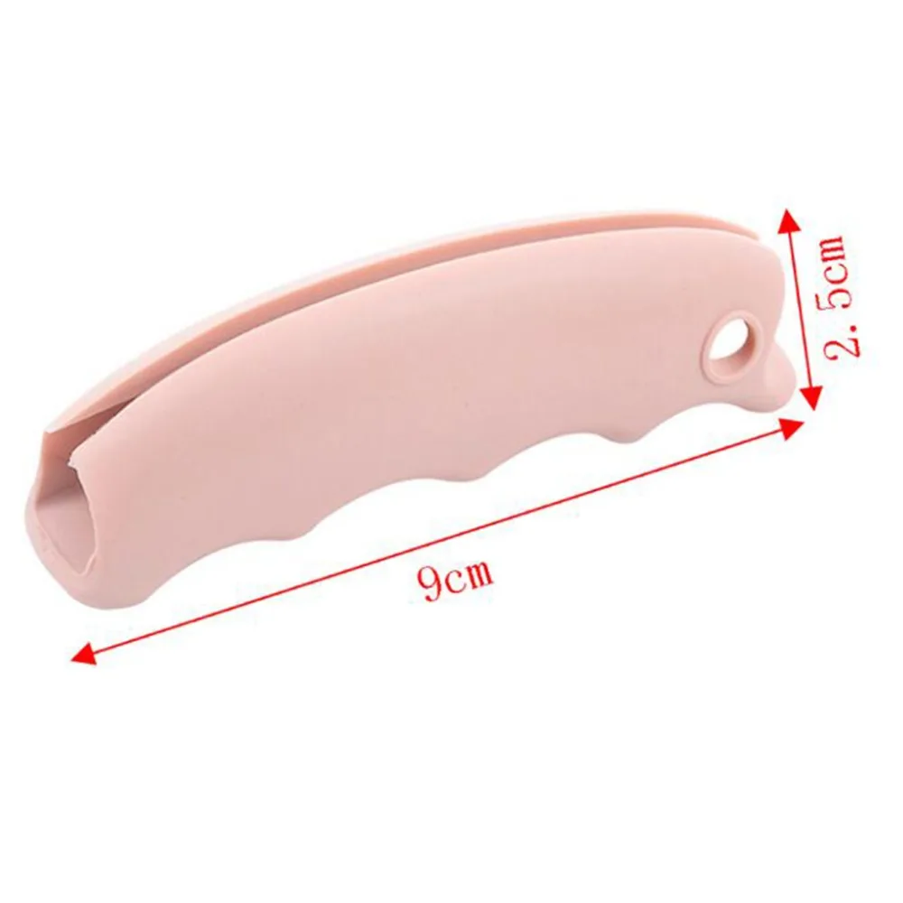 2pcs Silicone Bag Lifter Handle Convenient Bag Carrier Shopping Vegetable Basket Carry Tool Effort-saving Handle Lift