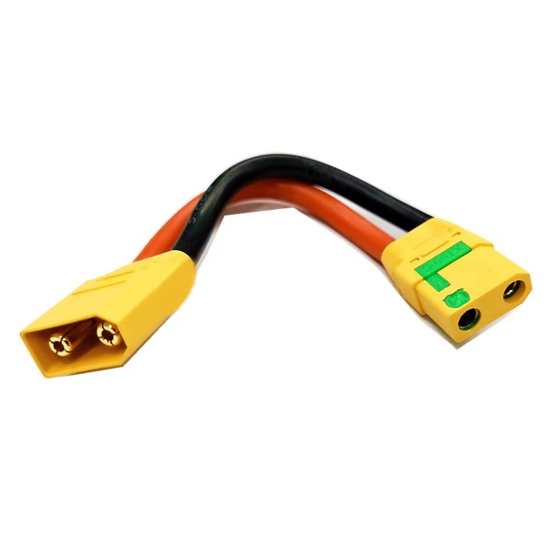 XT90 XT90S Male to Female Plug Extension Line 10AWG Silicone Wire Battery ESC Balance Charging Adapter Cable for Aircraft Model