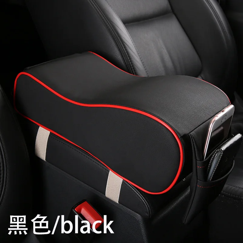 

Auto Center Console Armrest Pillow, Memory Foam Car Armrest Cushion with Phone Holder Storage Bag Universal Fit for Most Car