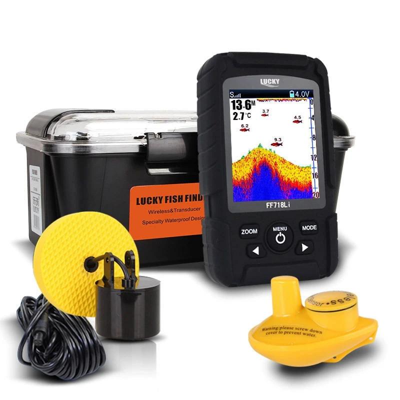 Счастливая FF718LiC глубине эхолот датчик 2-в-1 Сенсор Портативный Водонепроницаемый эхолот, штепсельная вилка европейского стандарта