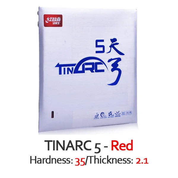 DHS TINARC 5/TINARC-5/TA5/Оловянная дуга 5 настольный теннис резиновая оригинальная DHS пинг понг губка - Цвет: Red H35 T2.1