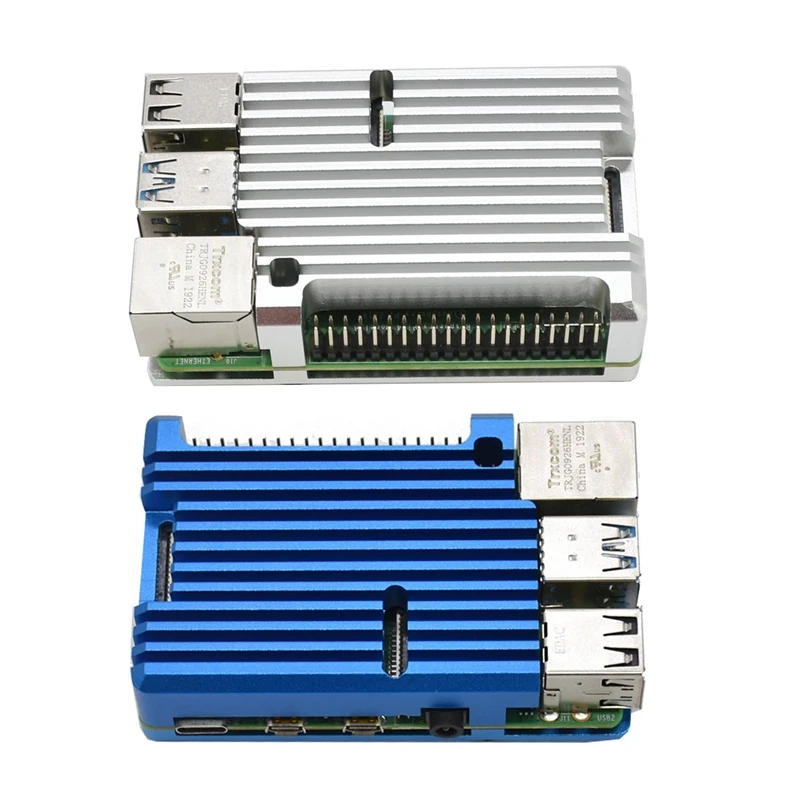 2 комплекта защитный чехол из алюминиевого сплава для Raspberry Pi 4 Model B/металлический