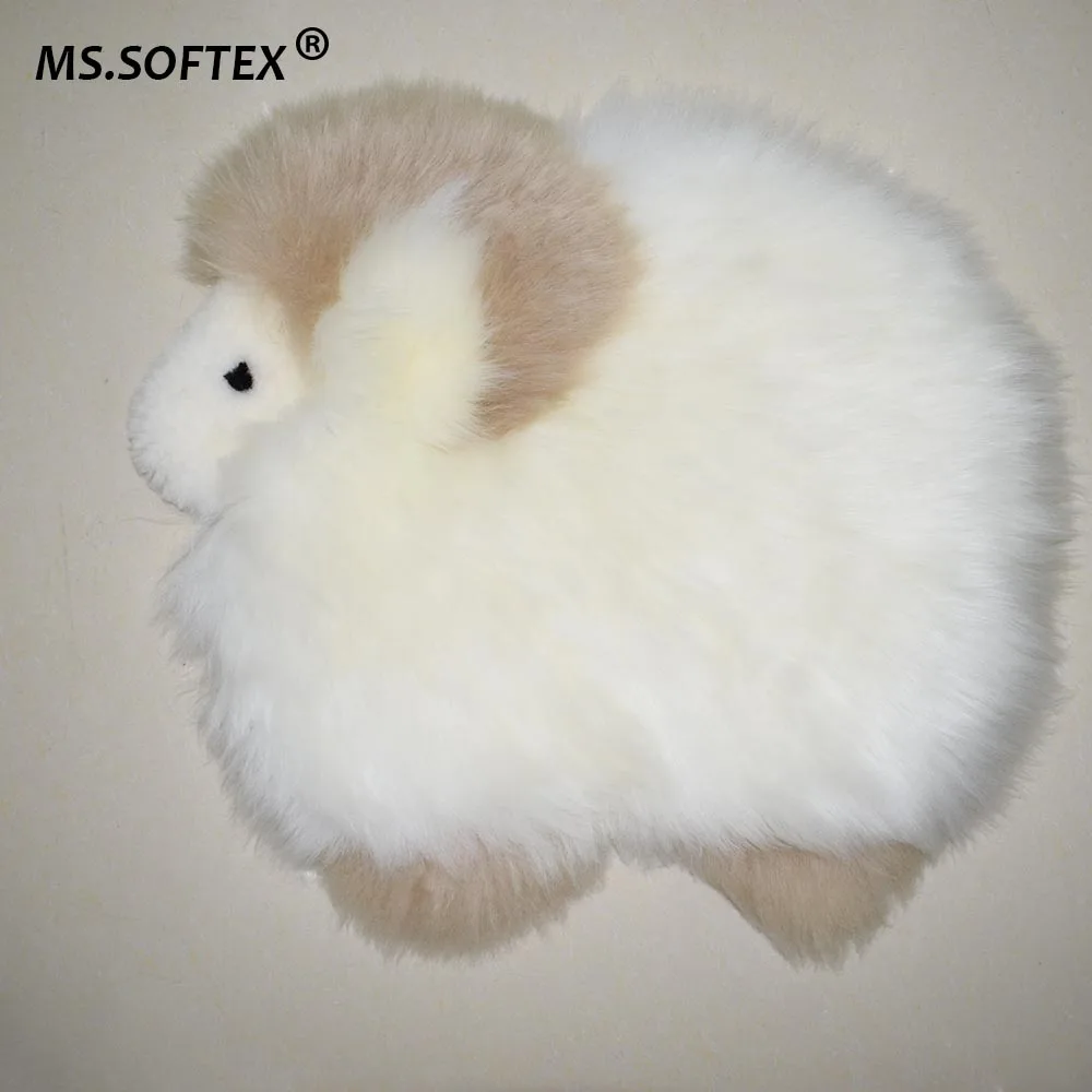 Ms. Softex подушка для сиденья из натуральной овчины, натуральная подушка из овечьей шкуры, маленький ковер, мультяшная овчина, домашний ковер, Детский ковер