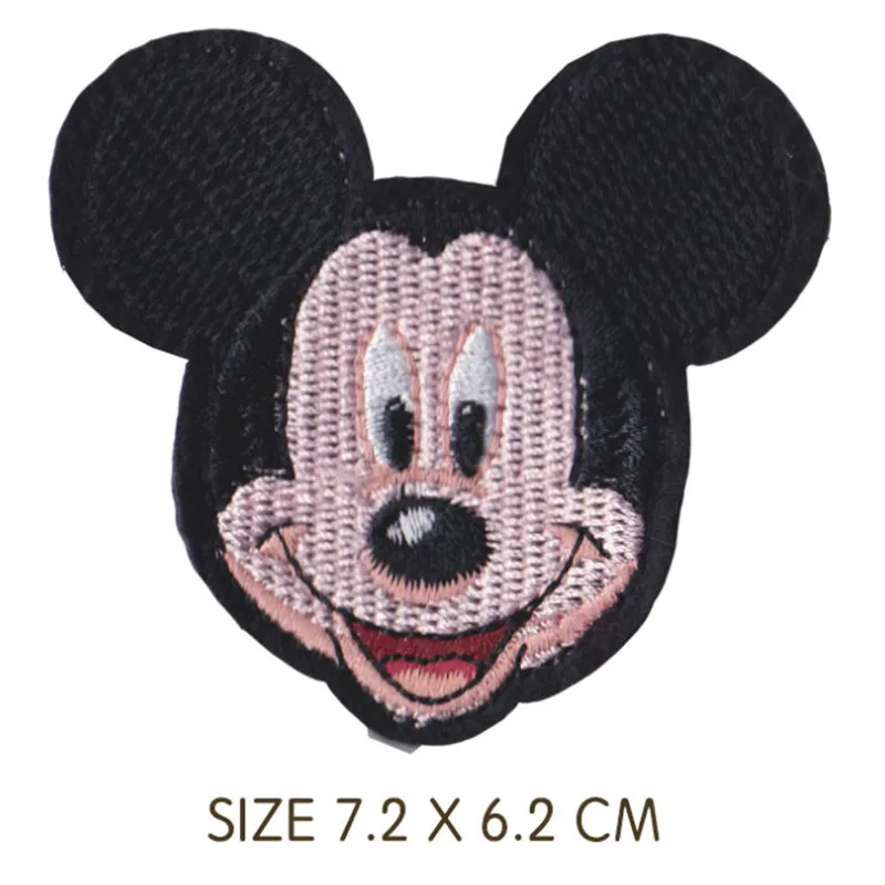 Cartoon Mickey  Minnie Mouse  Cloth Paste Minnie Couple Clothes Decoration Iron on Patches Embroidery Patches for Clothing 