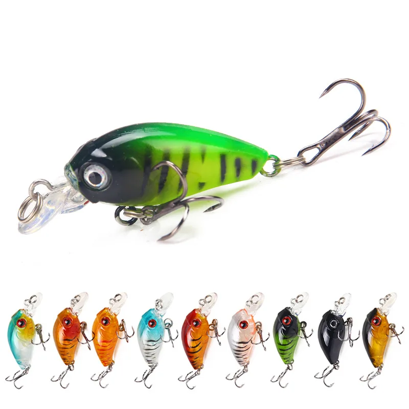 

Fishing bait rock fat boy bait 4.5cm3.5g floating water road sub-fishing bait small gram heavy fishing bait